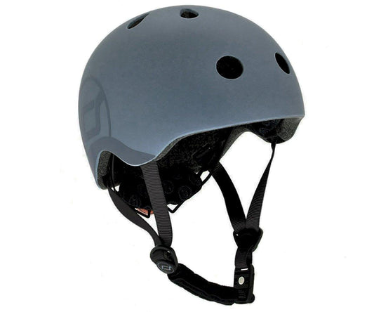 Scoot & Ride - Casco per bambini Blu acciaio taglia S - M - NaturGiocando