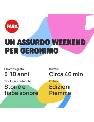 Faba FFR13604 Geronimo Stilton Un assurdo weekend per Geronimo