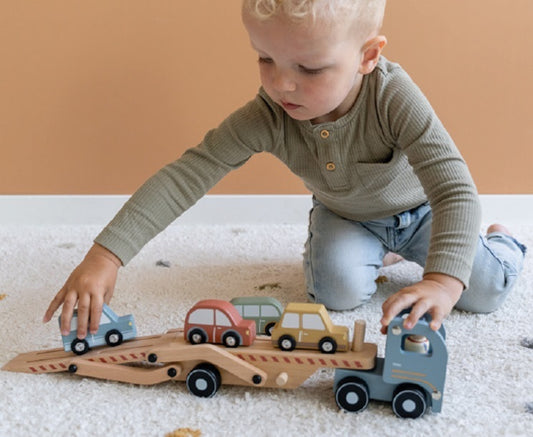 Little Dutch Camion porta macchinine in legno - EmotionsToy