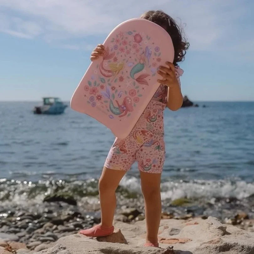 Tavoletta da nuoto Little Dutch Dreamy Mermaid per bambini, design mare con sirena, ideale per l'apprendimento in acqua.