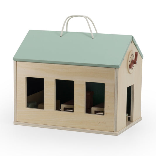 Trixie Scuola in legno con accessori - EmotionsToy