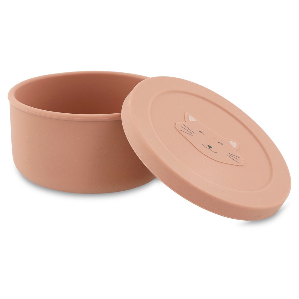 Trixie Contenitore per snack in silicone con coperchio Mrs.Cat