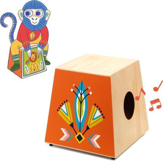 Djeco Animambo Tamburo in legno - Emotions Toy
