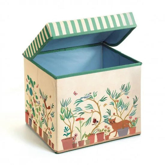 Djeco Little Big room Scatola portagiochi con seduta Giardino - Emotions Toy