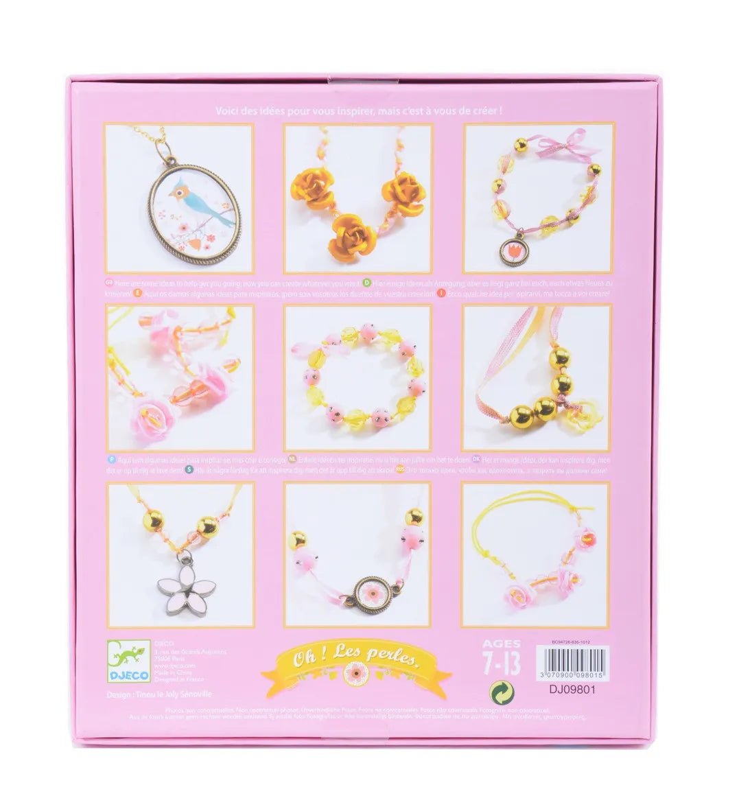 Djeco Set per fare gioielli Perle e Fiori - Emotions Toy