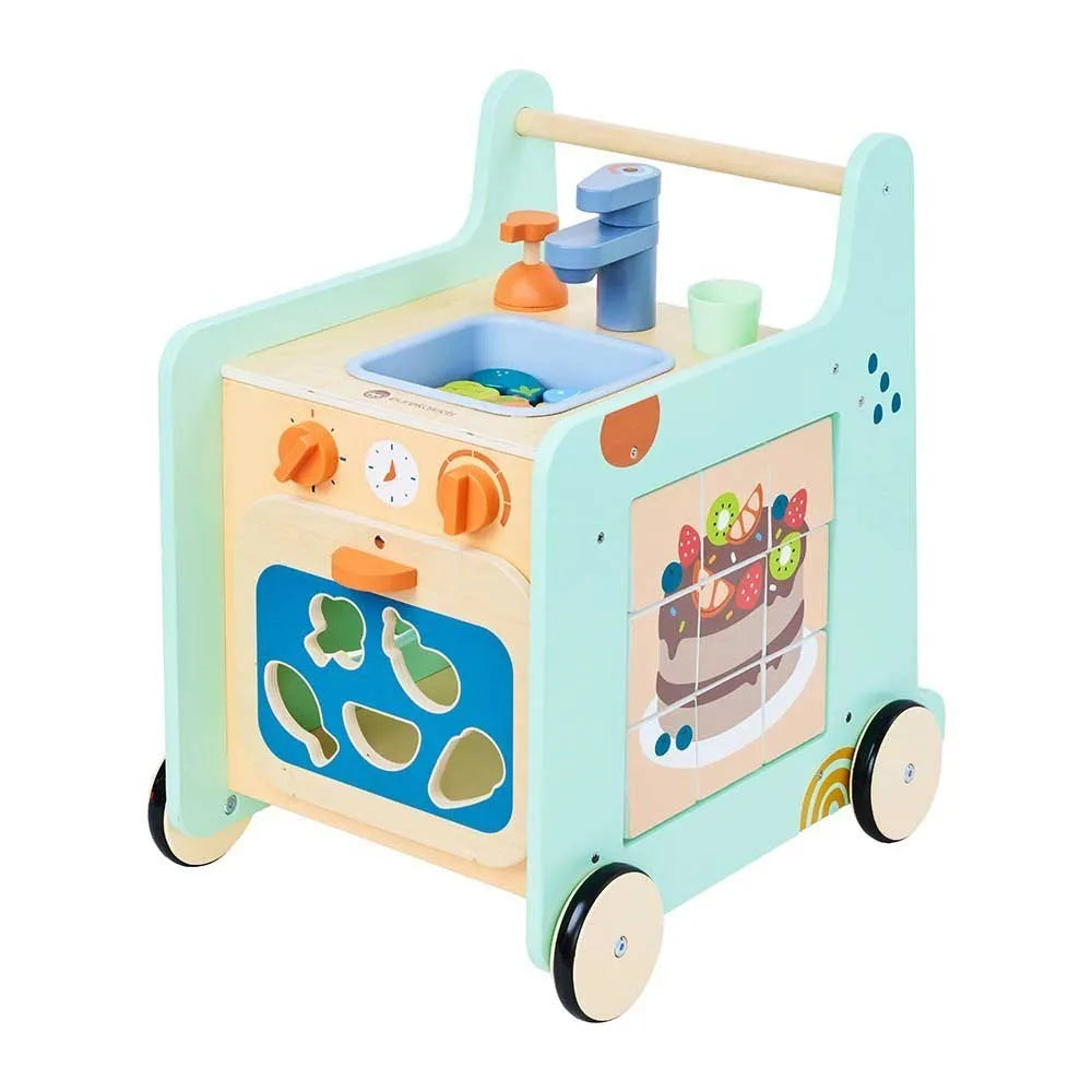 Eurekakids Cucina passeggino in legno 2 in 1