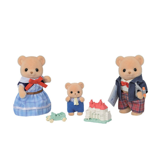 Playset Epoch Sylvanian Families La famiglia dell'Orso Biscotto con figure e accessori in scena