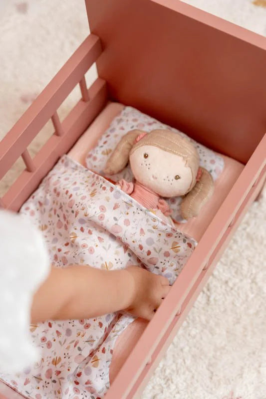 Little Dutch Flowers & Butterflies Lettino per Bambole in legno - EmotionsToy