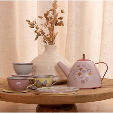 Little Dutch Flowers & Butterflies Servizio da Tè in latta - EmotionsToy