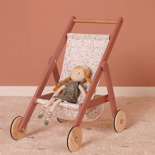 Little Dutch Flowers & Butterflies Passeggino per Bambole in legno - EmotionsToy