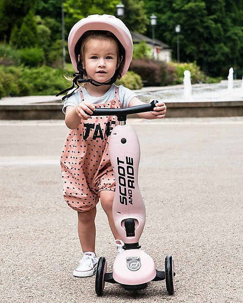 Scoot & Ride Monopattino e Triciclo 2in1 Highwaykick 1 Rosa - Da 1 a 5 anni