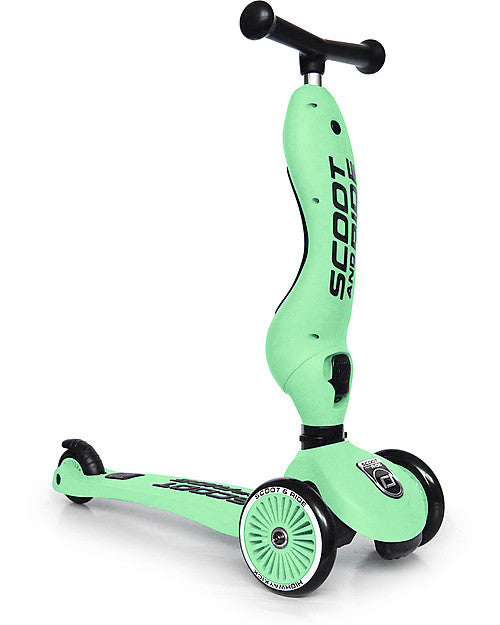 Scoot & Ride Monopattino e Triciclo 2in1 Highwaykick 1 Verde Kiwi - Da 1 a 5 anni