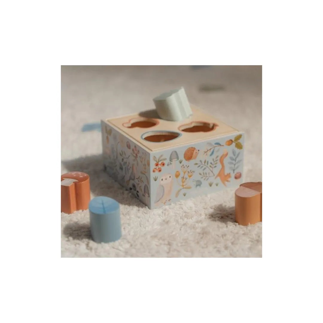 Gioco con forme in legno Forest Friends di Little Dutch, giochi educativi in legno per bambini con animali della foresta.