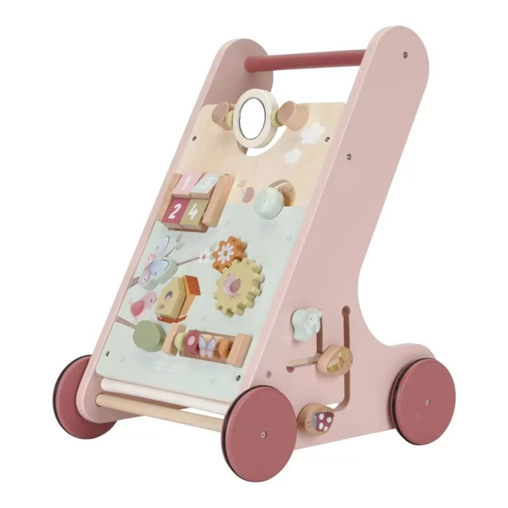 Passeggino per primi passi Little Dutch LD7332 Fairy Garden con fiori e farfalle, giocattolo di attività per bambini.