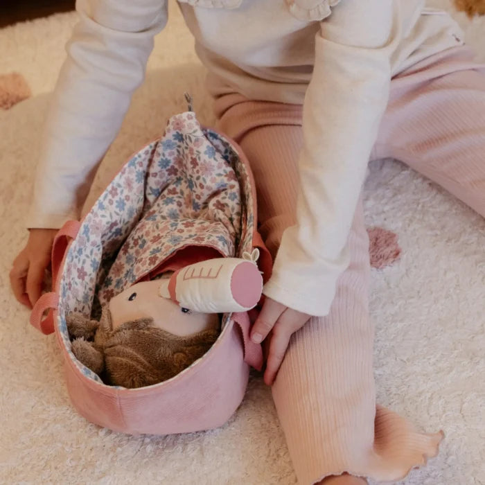 Bambola in tessuto Little Dutch per neonato, rosa, con dettagli morbidi e realistici, perfetta per i più piccoli
