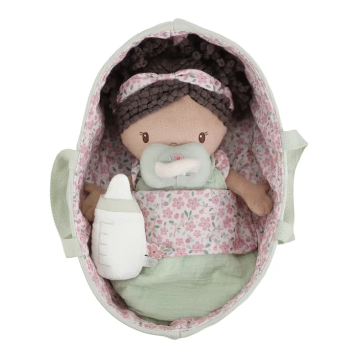 Bambola in tessuto Little Dutch Evi, dolce bambola per neonato con dettagli morbidi e realistica in stile baby doll.