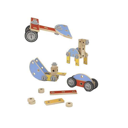 Eurekakids  Set di costruzioni in legno 3A+