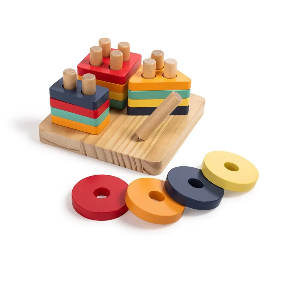 Eurekakids Montessori 2in1 Built-in Puzzle
