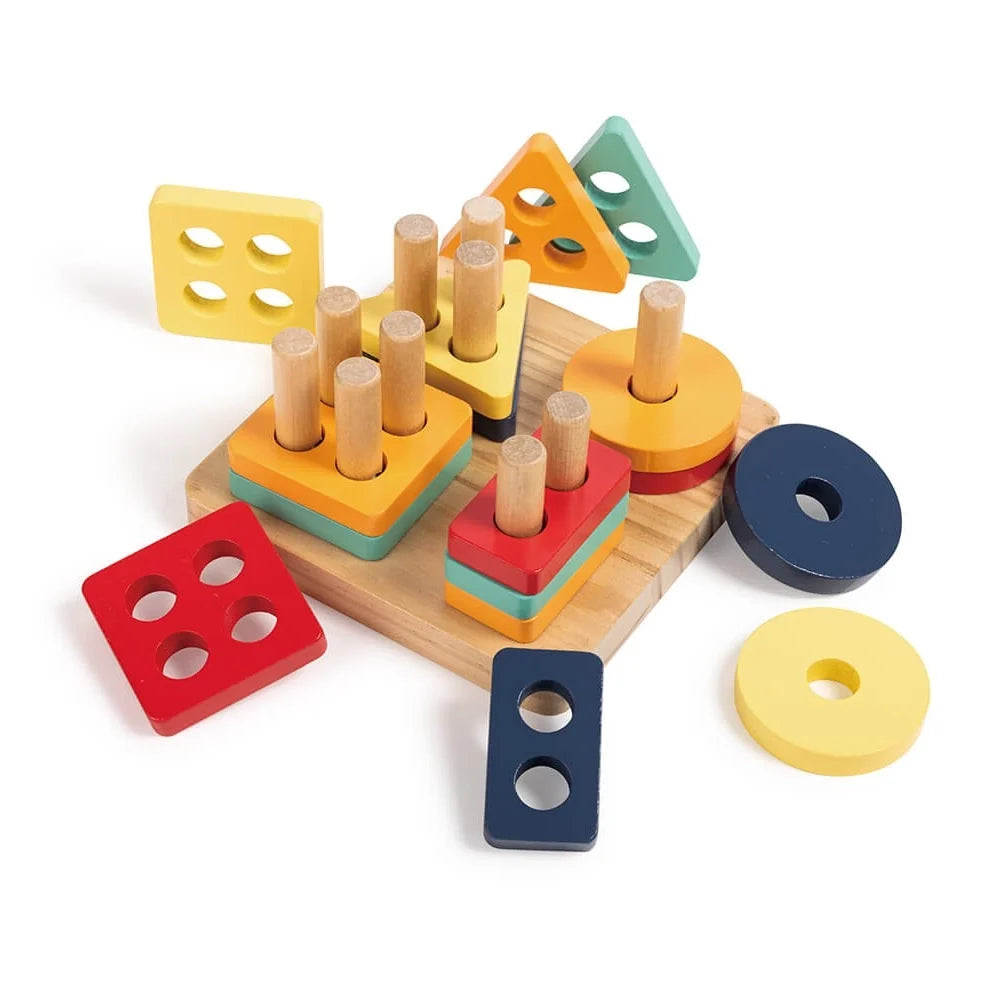 Eurekakids Montessori 2in1 Built-in Puzzle