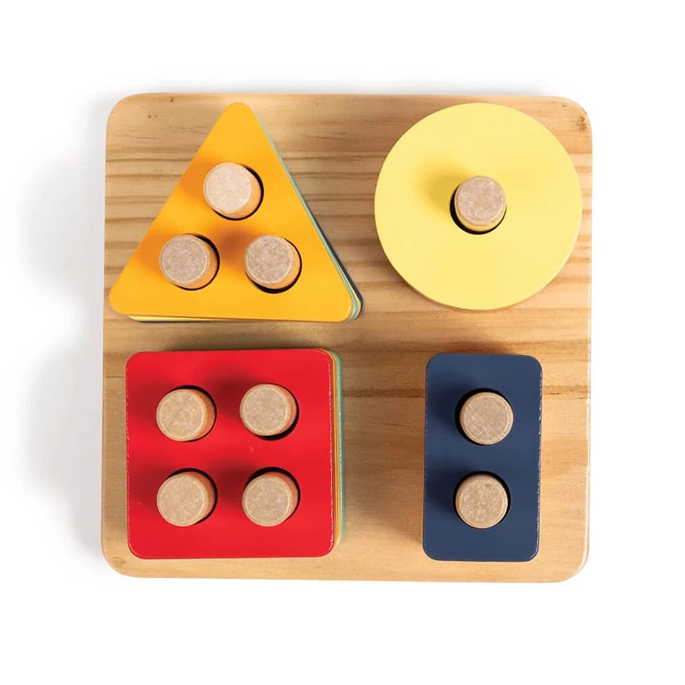 Eurekakids Montessori 2in1 Built-in Puzzle