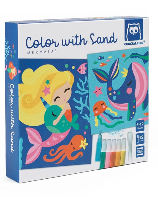Eurekakids  Set per colorare la sabbia a tema sirenetta