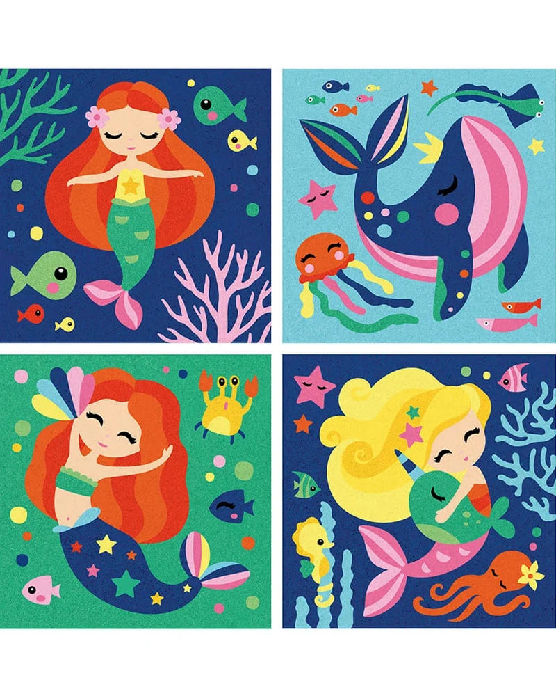 Eurekakids  Set per colorare la sabbia a tema sirenetta