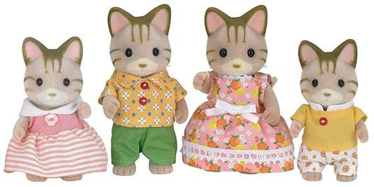 Epoch 5180 Sylvanian Family Famiglia Gatto Striato