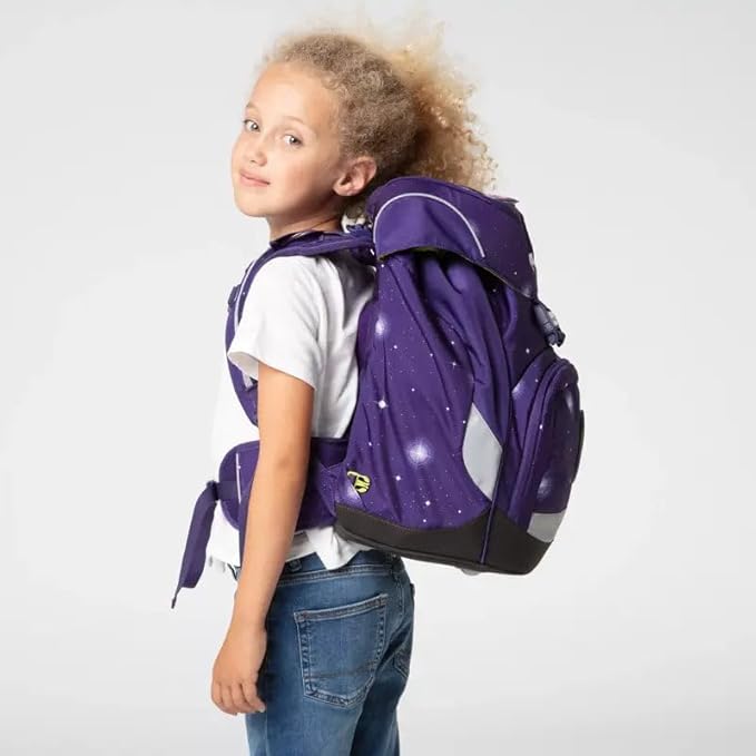 Zaino ergobag per scuola elementare PRIME BEARGASUS con scomparti e dettagli colorati, ideale per studenti.