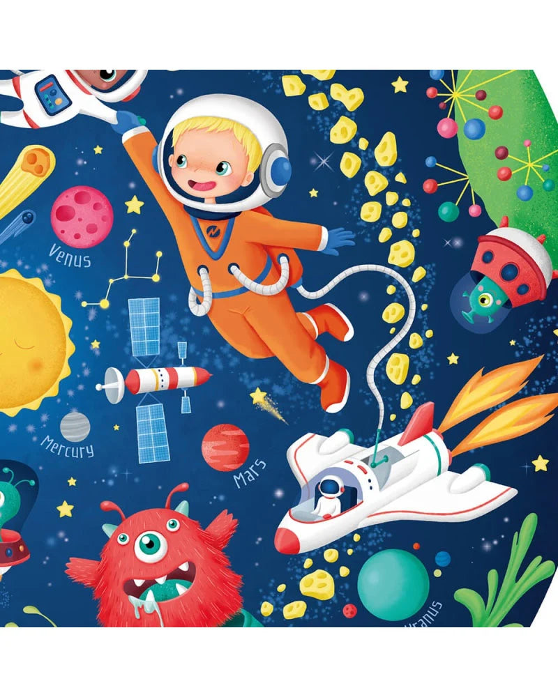 Eurekakids Fluo Space Puzzle 100 Pieces 6A+