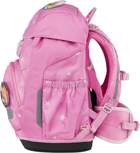 Zaino ergobag Flex scuola elementare Magic CloudBear con design colorato e dettagli pratici, ideale per bambini.