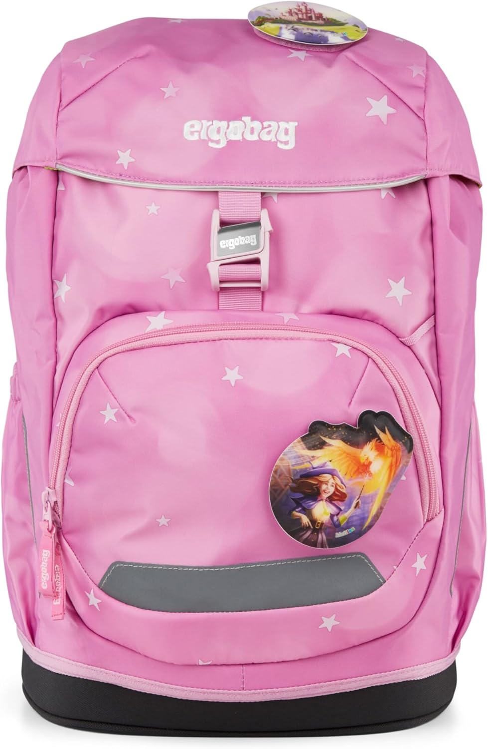 Zaino ergobag Flex Magic CloudBear per scuola elementare, con design colorato e dettagli pratici per bambini