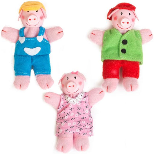 Eurekakids Burattini da dito I Tre Porcellini 4 pezzi - Papers & Dreams - Dove i sogni dei bambini prendono forma