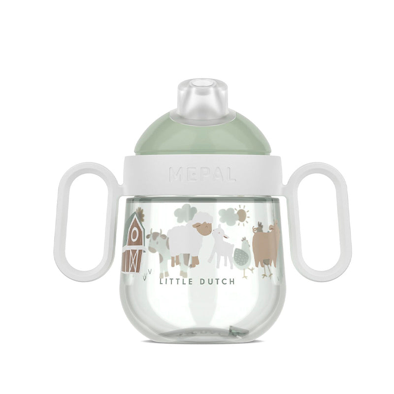Little Dutch Tazza Antigoccia con Manici e Beccuccio Little Farm 200ml