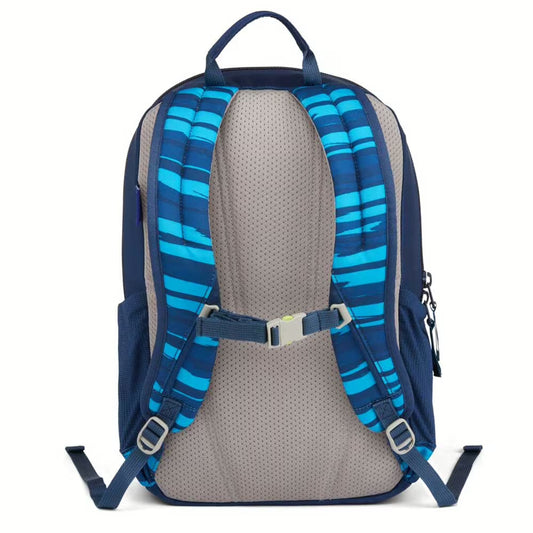 Zaino ergobag tempo libero Jungle con stampa a foglie verdi, spazioso e resistente, perfetto per scuola o tempo libero.