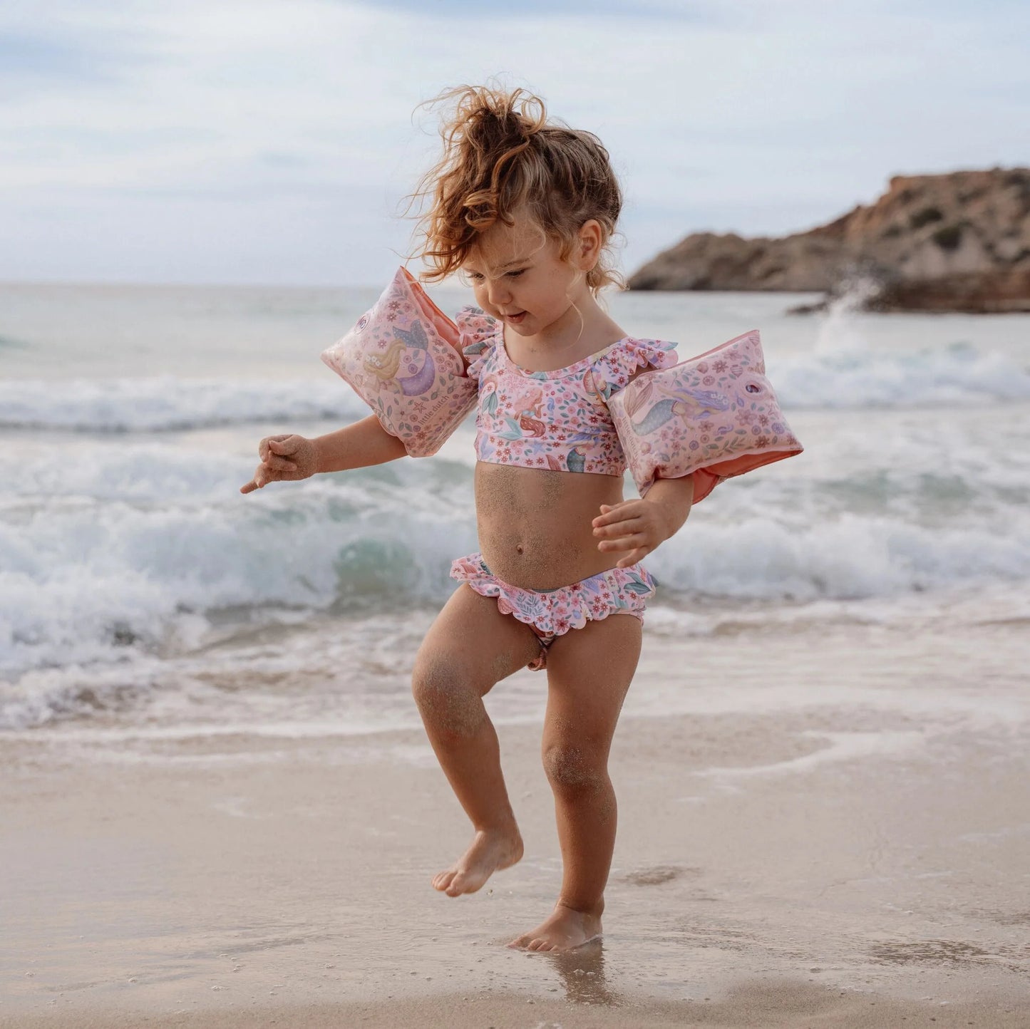Bracciolo mare Little Dutch Dreamy Mermaid con design di sirena colorata, perfetto per i bambini in acqua.