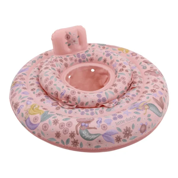 Salvagente per bambini Little Dutch Dreamy Mermaid, galleggiante mare con design di sirena per neonato, in plastica colorata e sicura.