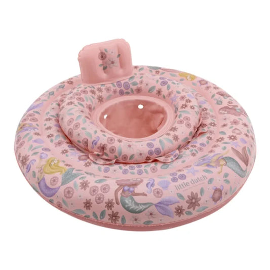 Salvagente per bambini Little Dutch Dreamy Mermaid, galleggiante mare con design di sirena per neonato, in plastica colorata e sicura.