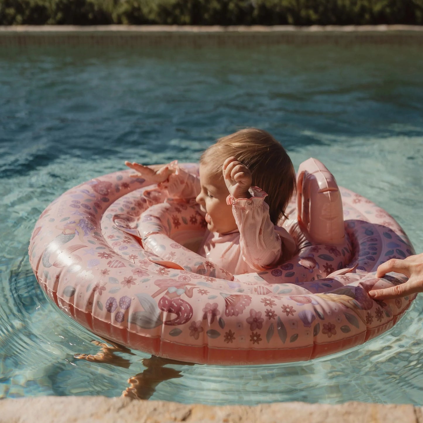 Salvagente per bebé Little Dutch Dreamy Mermaid, galleggiante con design di sirena, ideale per il mare e il nuoto dei più piccoli