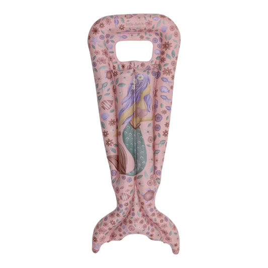 Materassino Little Dutch Dreamy Mermaid con coda, morbido e colorato, ideale per il mare e il gioco all'aperto.