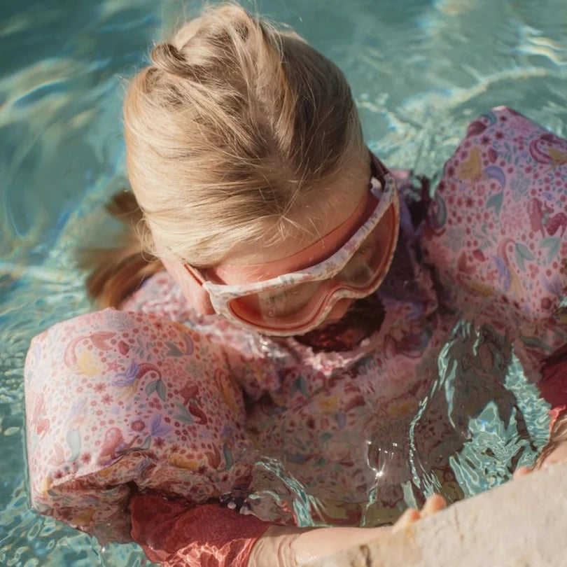 Maschera da nuoto per bambini Little Dutch Dreamy Mermaid, modello mare, con design colorato e dettagli marini.