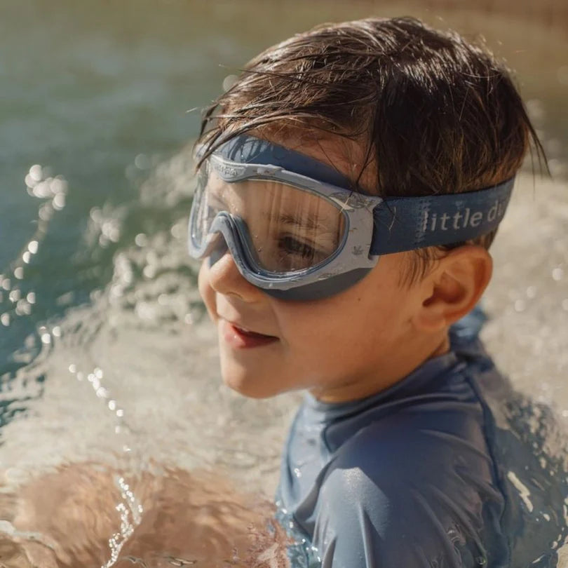 Maschera da nuoto per bambini Little Dutch Ocean World, con design marino e dettagli colorati, adatta ai piccoli nuotatori.