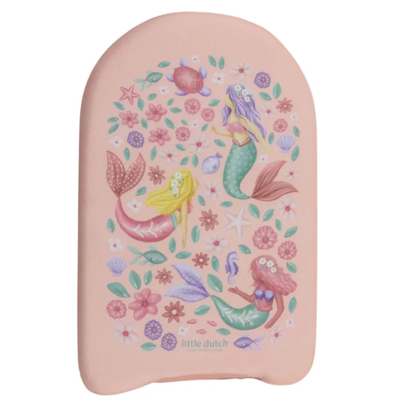 Tavoletta da nuoto Little Dutch Dreamy Mermaid per bambini, design marino con sirena, ideale per imparare a nuotare.