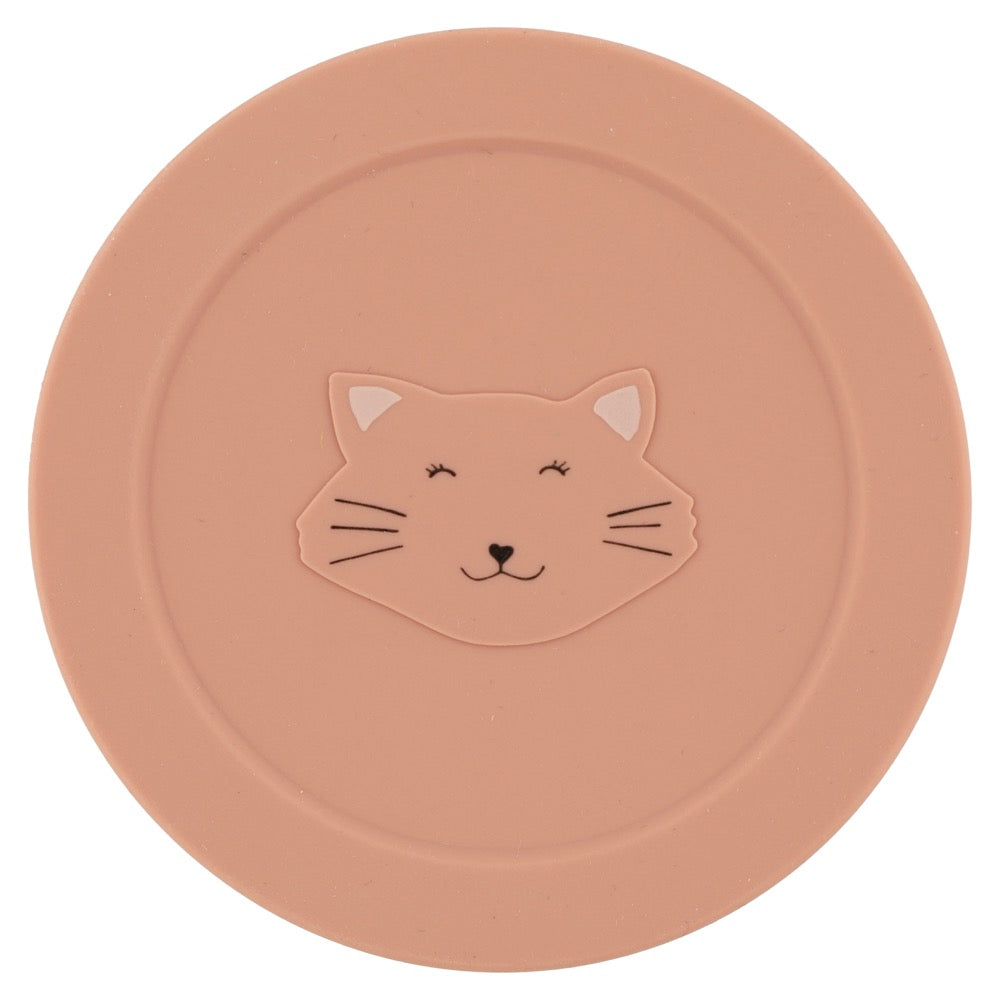 Trixie Contenitore per snack in silicone con coperchio Mrs.Cat