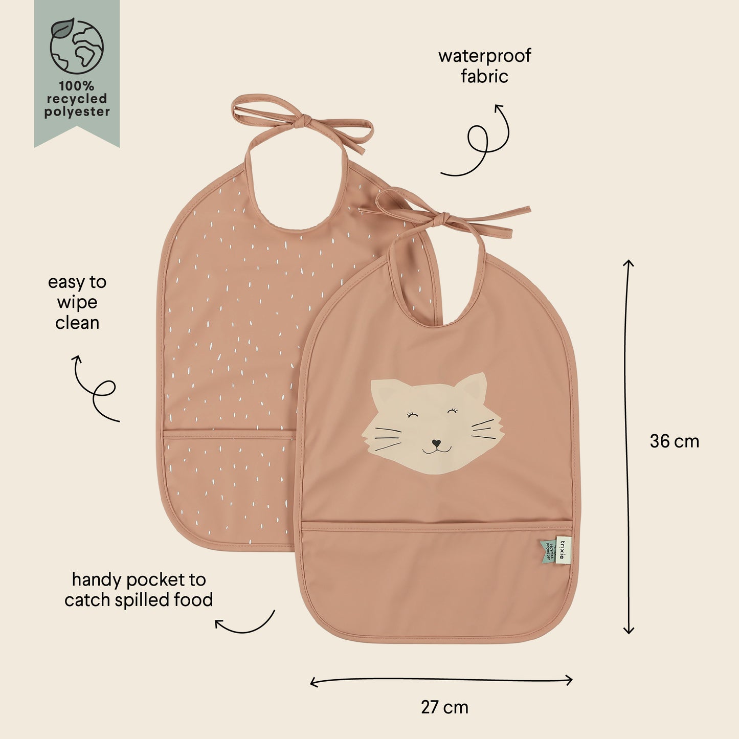 Trixie Bavaglino impermeabile 2 pz Mr.Cat