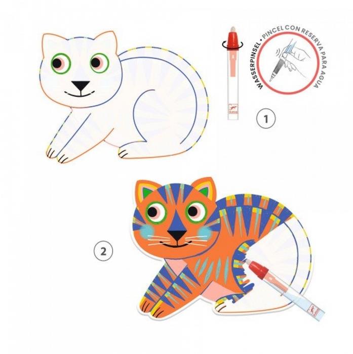 Djeco Disegni da colorare magici. Animaloma - Emotions Toy