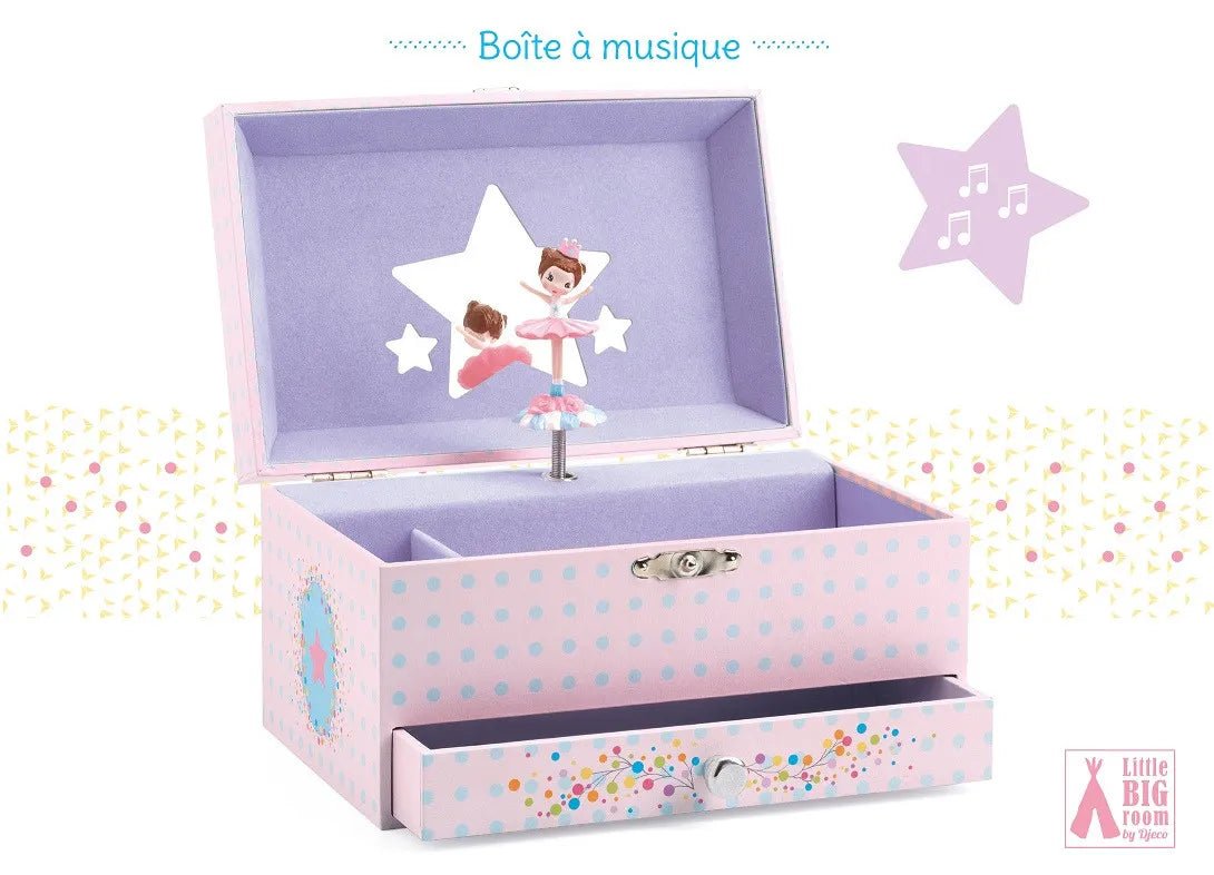 Djeco Little Big room Carillon Portagioie Melodia della Ballerina - Emotions Toy