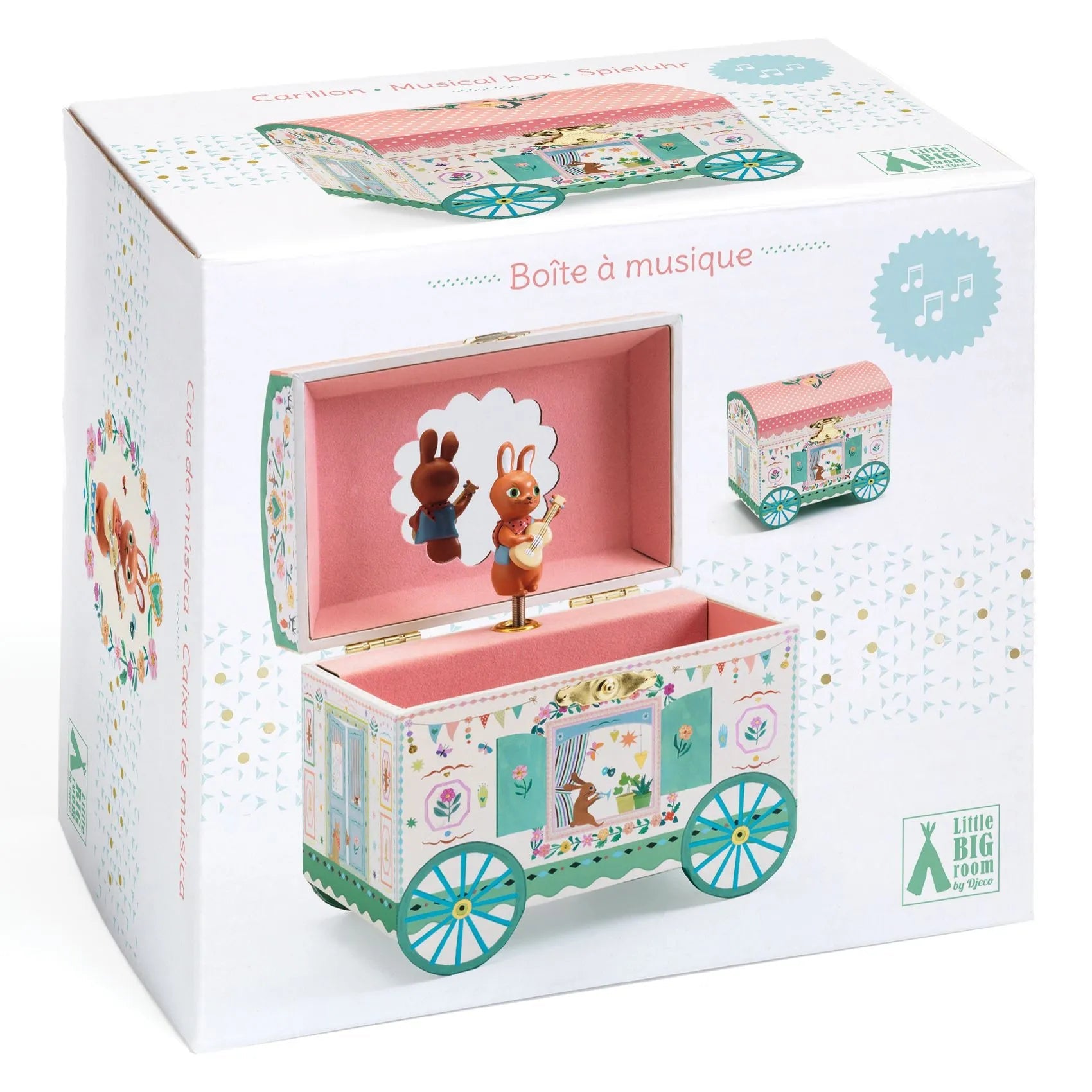 Djeco Little Big room Carillon Portagioie Roulotte - Emotions Toy