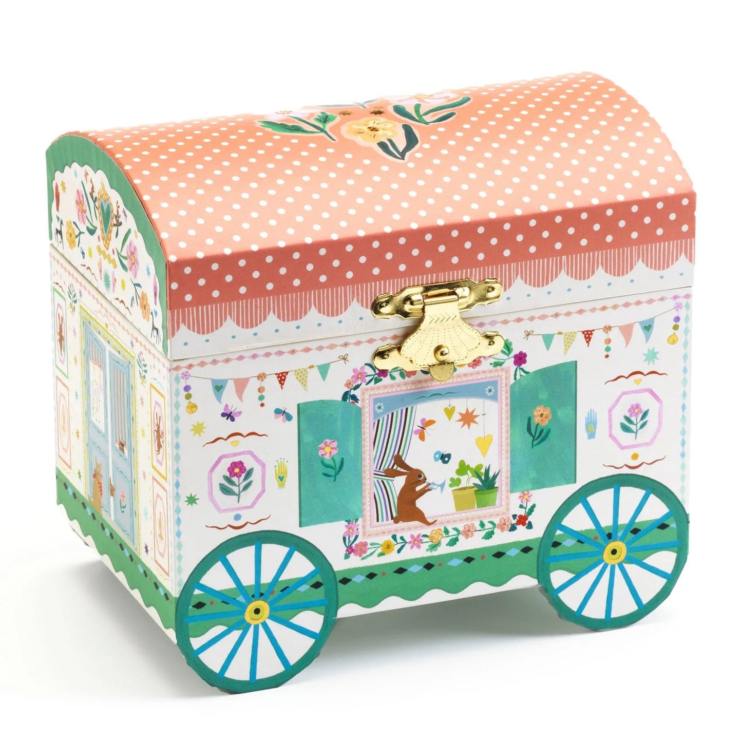 Djeco Little Big room Carillon Portagioie Roulotte - Emotions Toy