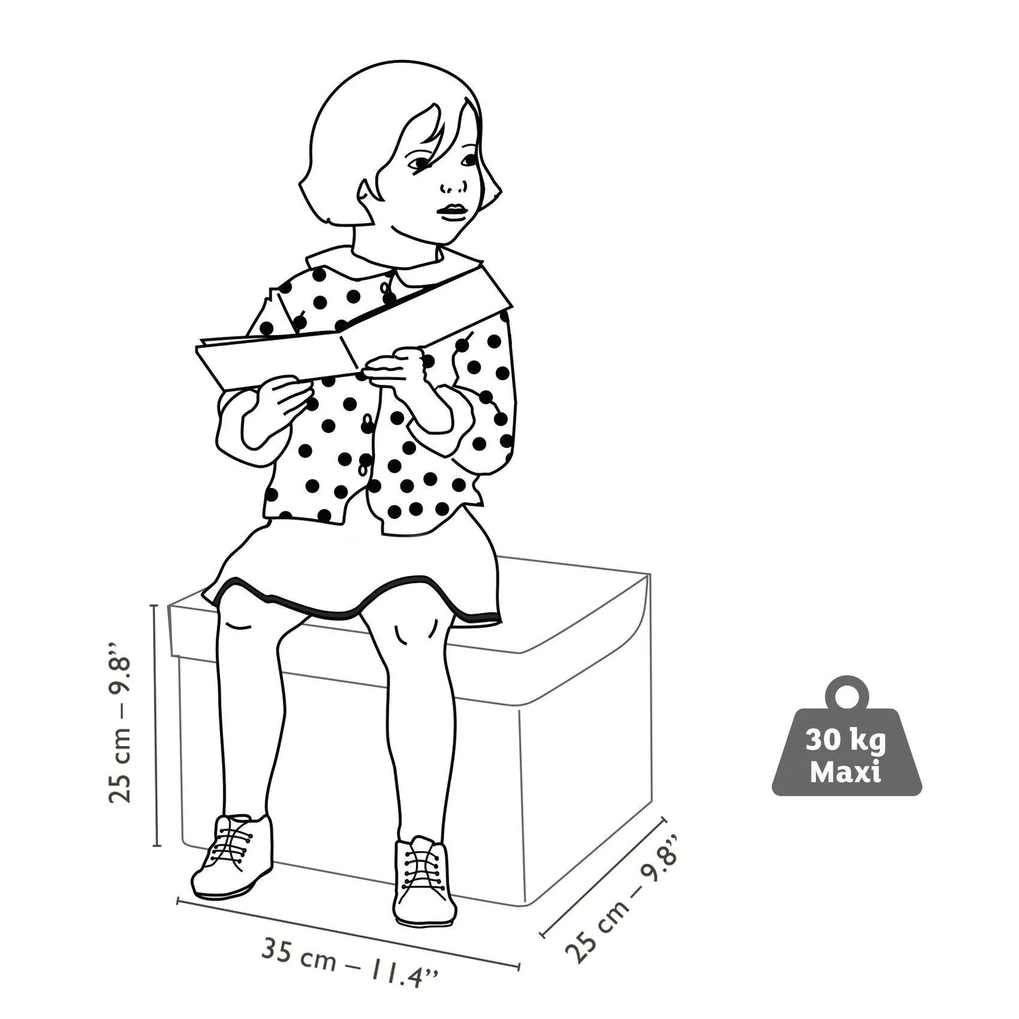 Djeco Little Big room Scatola portagiochi con seduta Cucina - Emotions Toy
