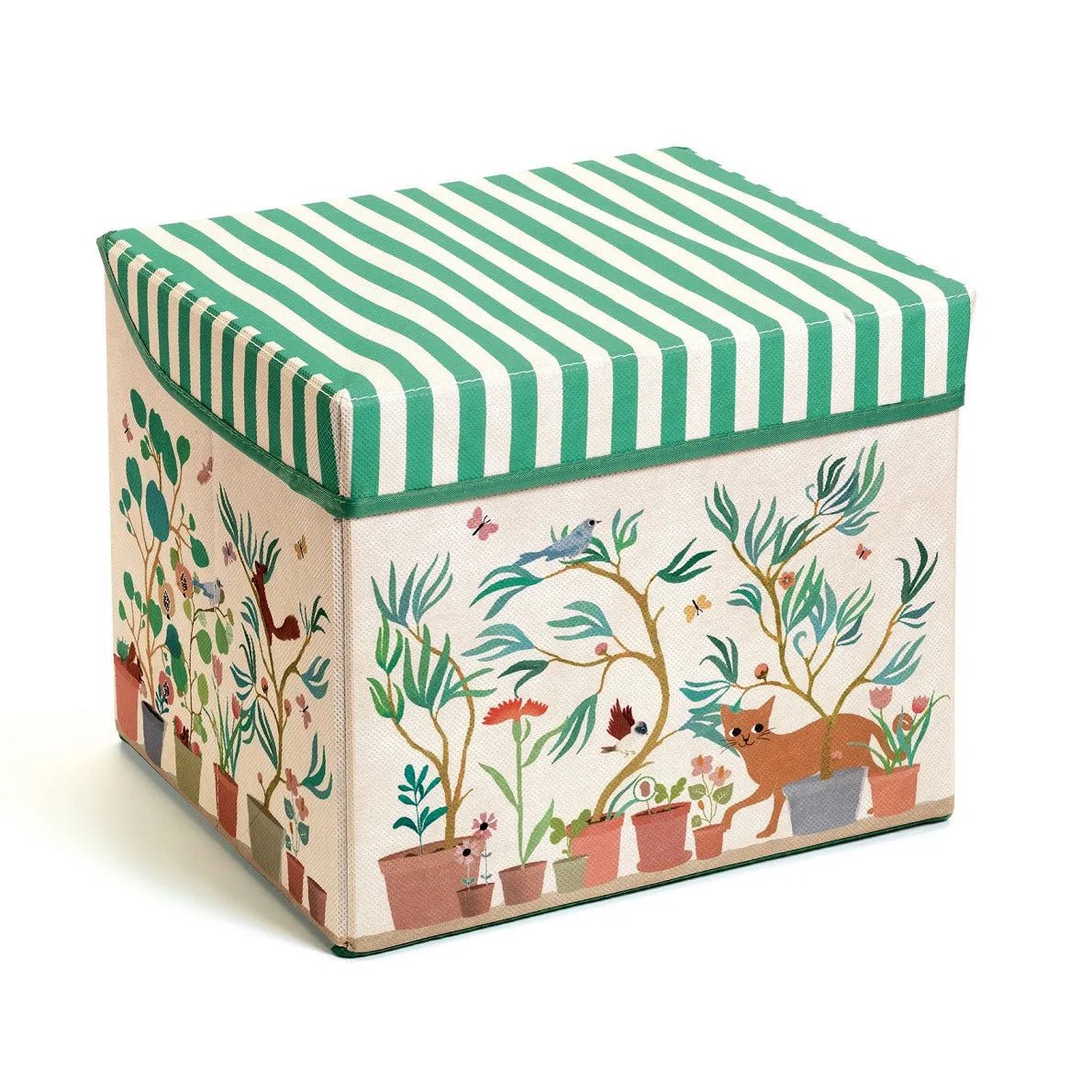 Djeco Little Big room Scatola portagiochi con seduta Giardino - Emotions Toy